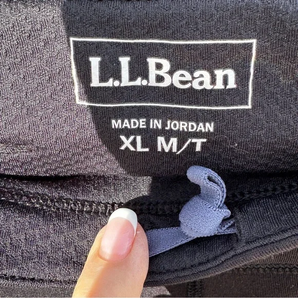 L.L. Bean BLACK Fleece Pants - Picture 2 of 6